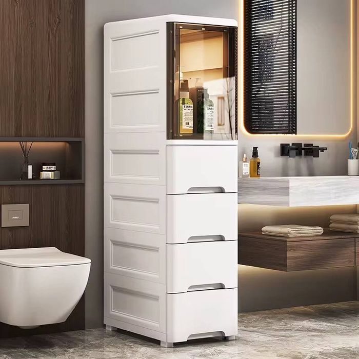 Шкаф-органайзер с дверцей и глубокими ящиками (4 и 5 этажей)