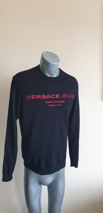 Versace Jeans Couture Cotton Knit / M ОРИГИНАЛ! Мъжки Памучен Пуловер!
