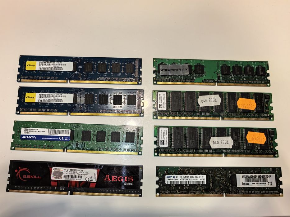 Рам памет DDR4, DDR3, DDR