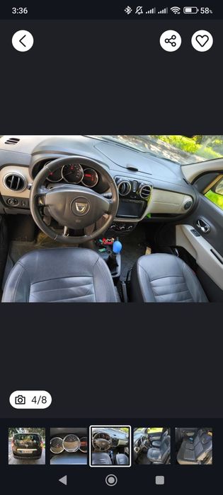 Vand dacia lodgy 5 locuri 1.2 cp 115