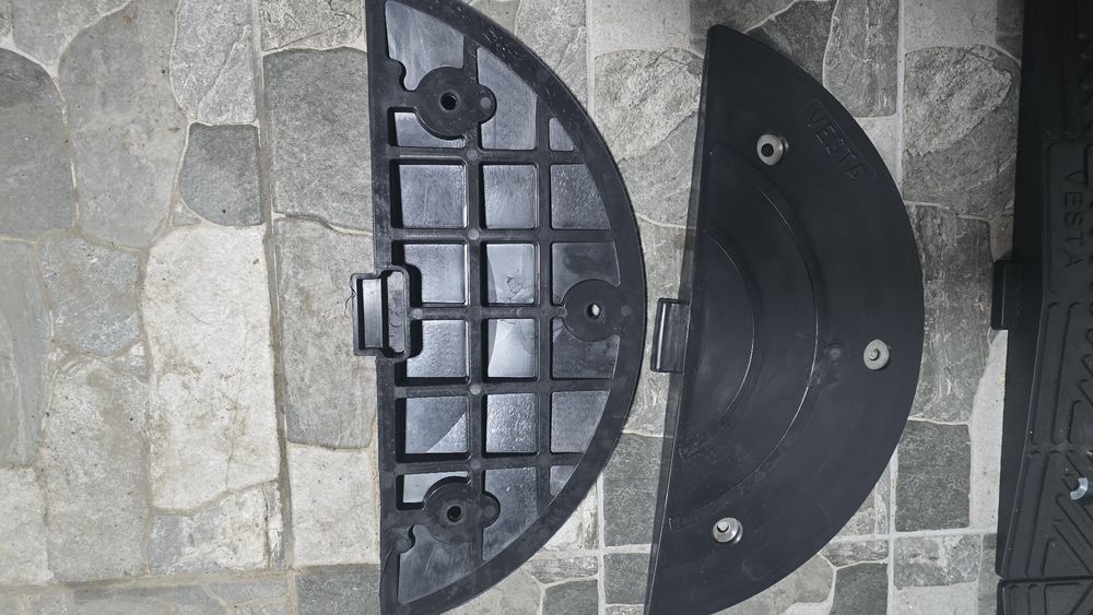 Set 10 Limitatoare viteza din cauciuc PMB+2 capete+suruburi, NOI