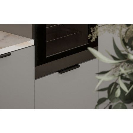 Set 7 manere metalice negre  profil 350 mm