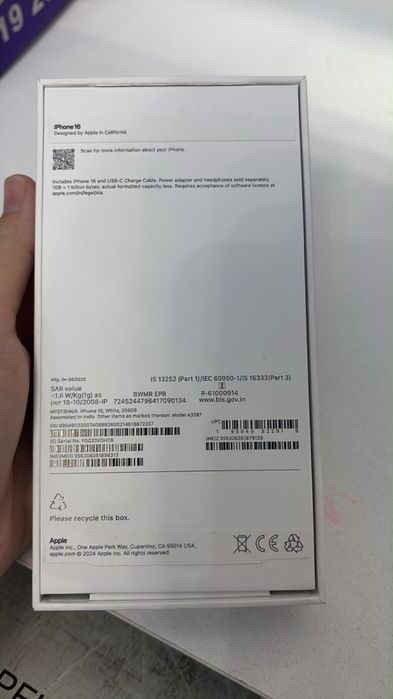 iphone 16, 100%, 256гб идеальный