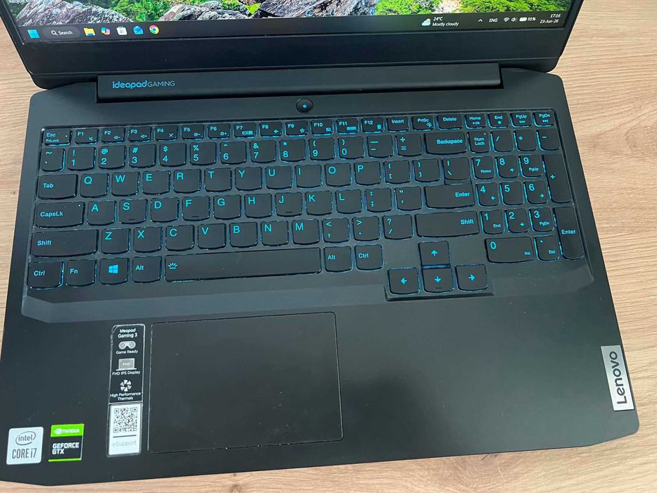 Лаптоп Gaming Lenovo IdeaPad 3 15IMH05, Intel® Core™ i7-10750H, 15.6", RAM 16GB, SSD 512GB, NVIDIA® GeForce® GTX™ 1650 Ti 4GB, Black