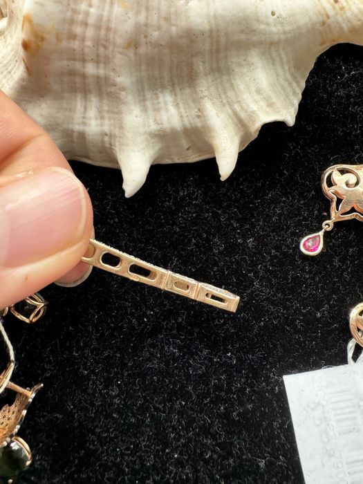 Золото, серьги, кулон, браслет, кольцо, набор