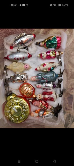 Советский ёлочные игрушки