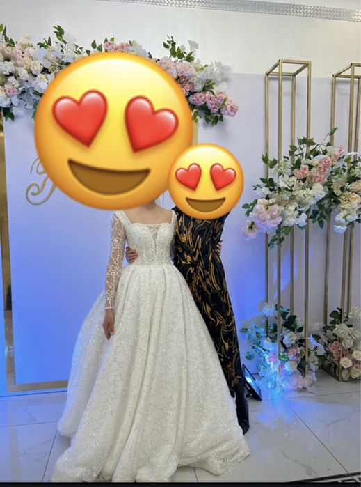 Шикарное королевское свадебное платье