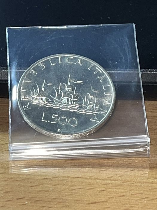 Италия 500 лир (серебро)