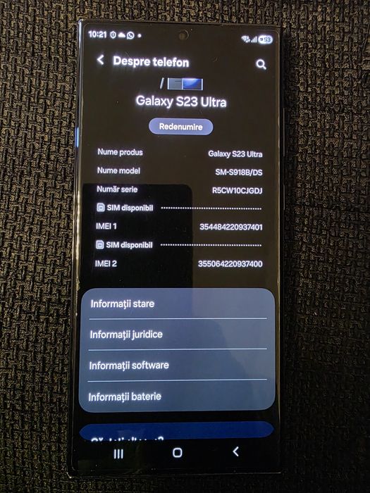 Samsung S23 ultra 512Gb 12 GB ram.