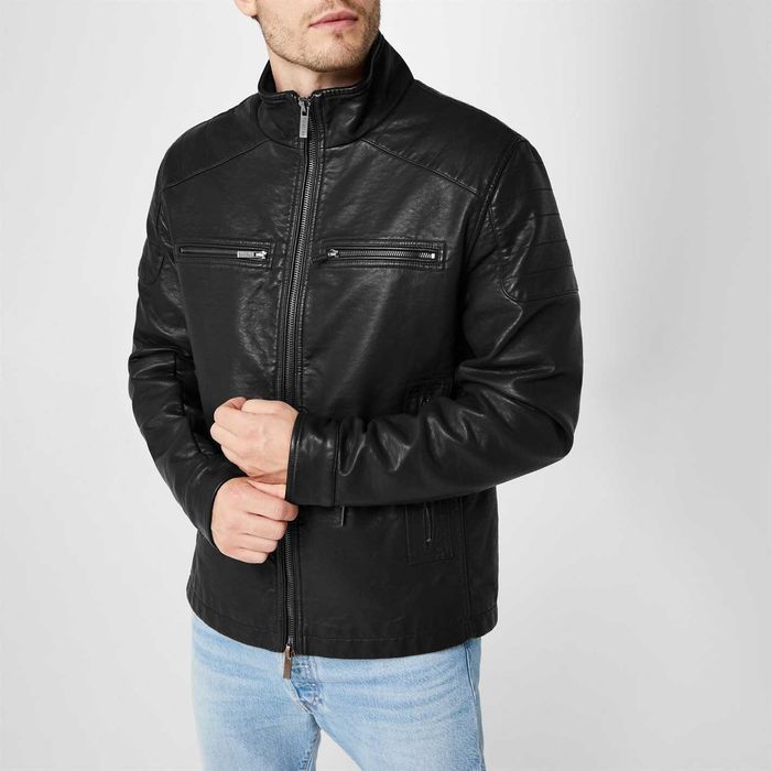 Geac Jacheta barbati  Firetrap marimea L piele ecologica