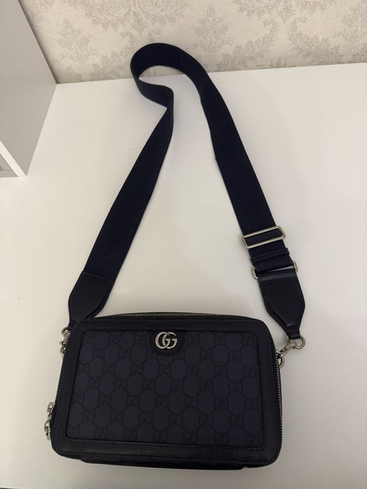 Gucci сумка через плечо Ophidia Zip Wristlet с логотипом GG