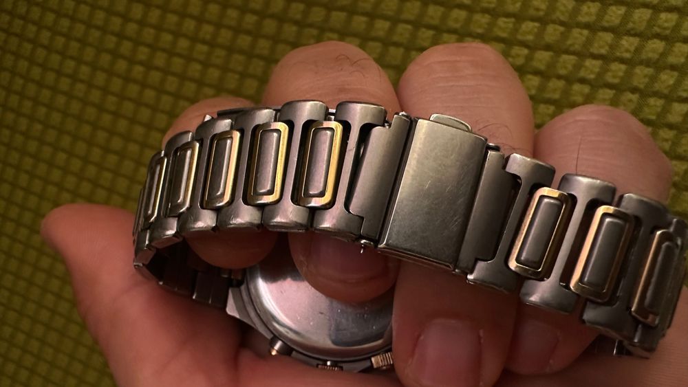 ceas Seiko chronograph alarm model rar DEFECT pret 400 lei FIX