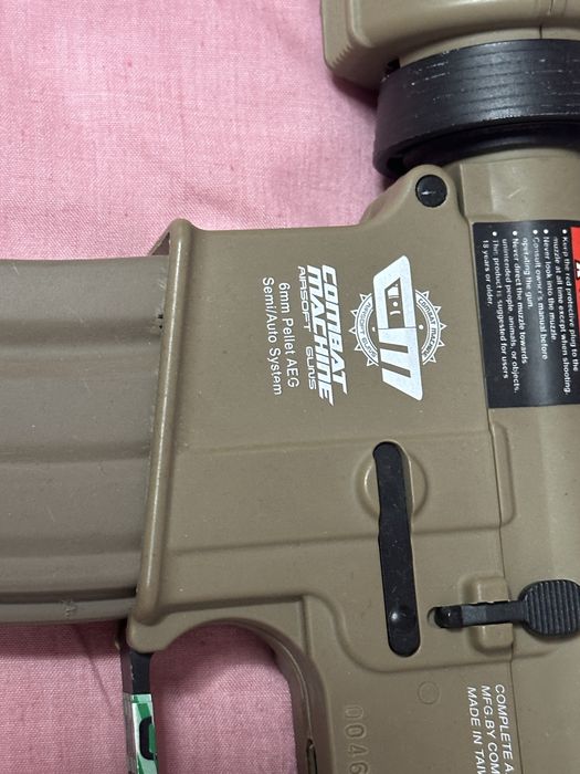 G&G Combat Machine CM16 M4 AEG Airsoft – TAN, Full Set