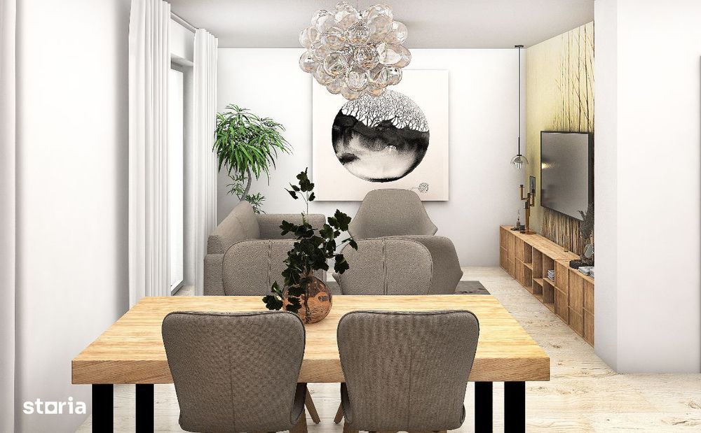 Ap. 2 camere finisat la alb, Orhideea Exclusive Living, D-na Stanca — fotografia 2