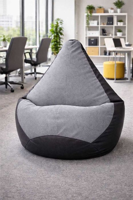 Бин бэг из экокожи и мебльной ткани, Кресло мешок от The NOM, сервис