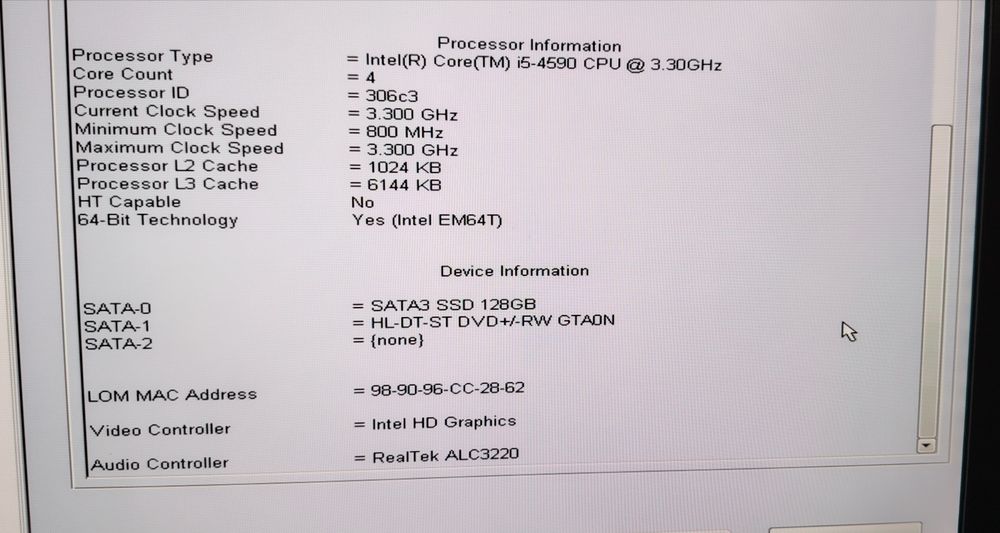 PC Dell Desktop I5