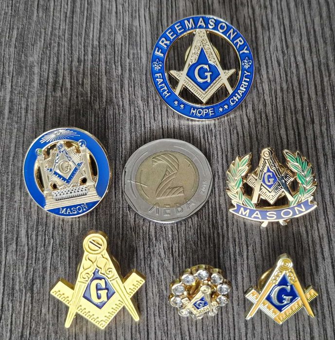 Значки монети Масони ръкавели токени щипка за пари и други
