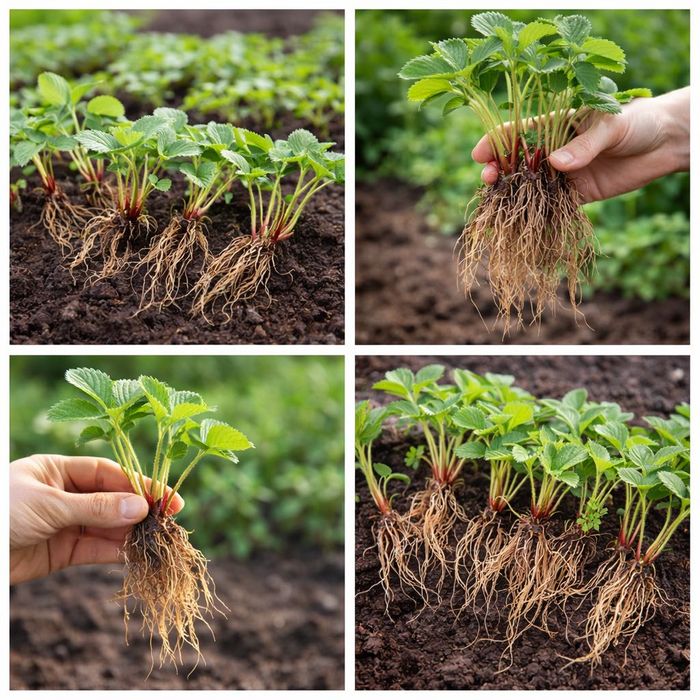 Разсад ягоди и малини качество на 100%