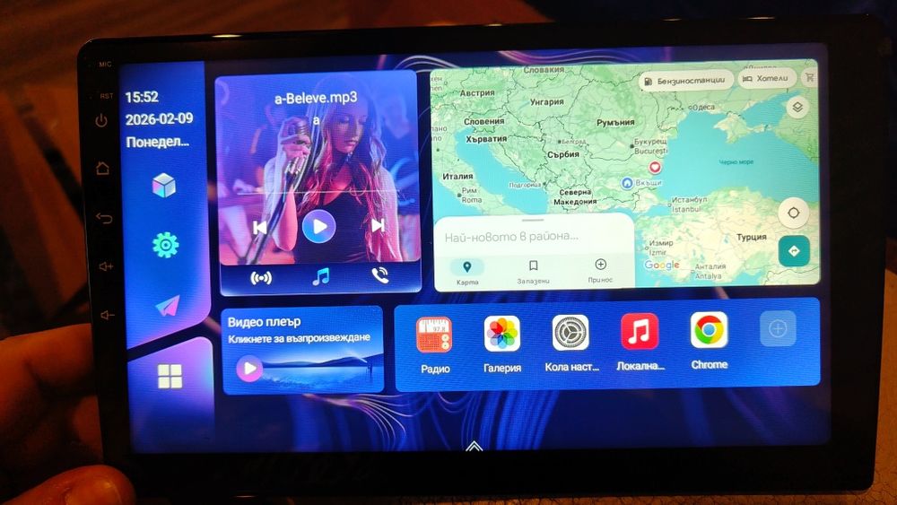 Продавам Андроид 14,8 гб рам 128 ром 8 ядрена медия за пасат 6 ,7, ЦЦ