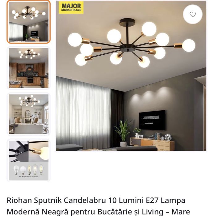 Vand candelabru 10 lumini