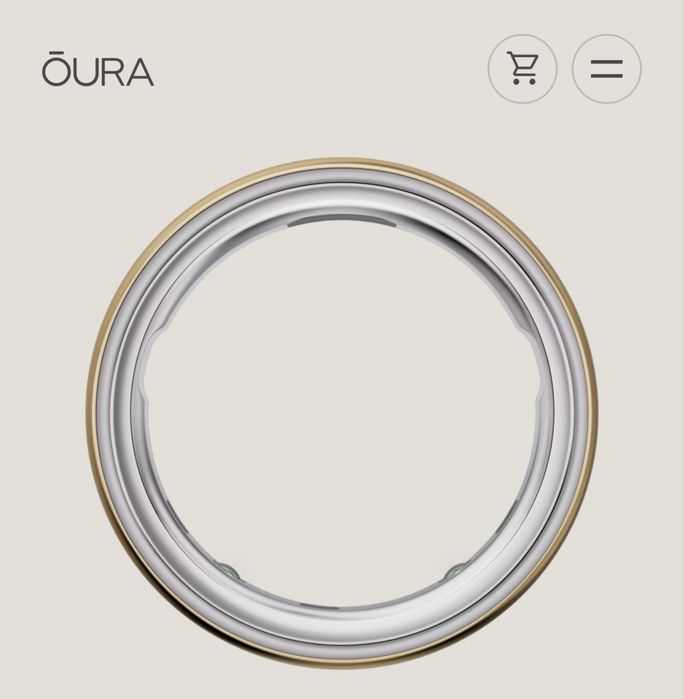 новый Oura ring 4 золотой (размер 6)