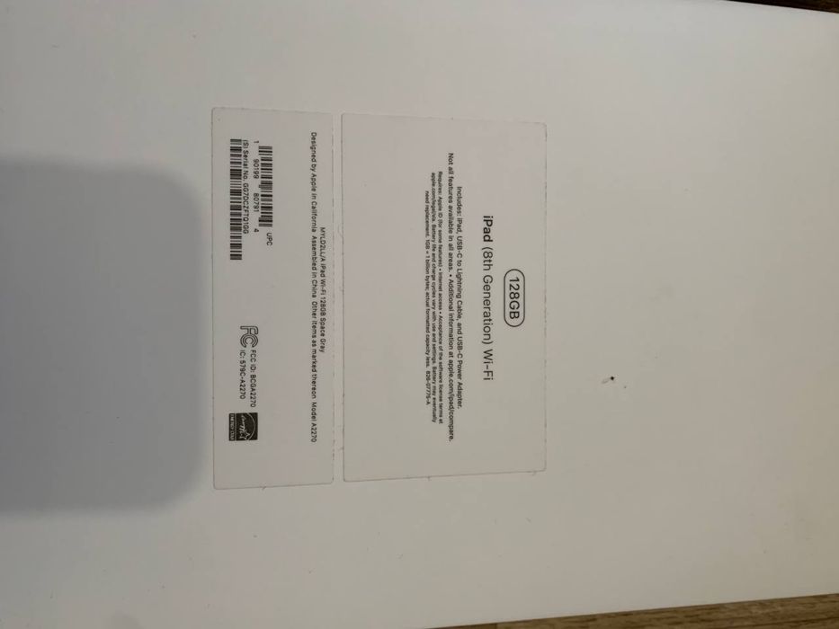 Продаю ipad (8th generation) Wi-Fi