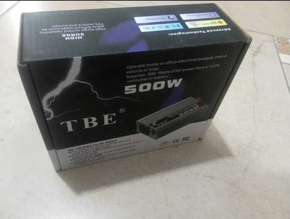 инвертор TBE инвертор 500w 12/220 вольт и другие инверторы есть