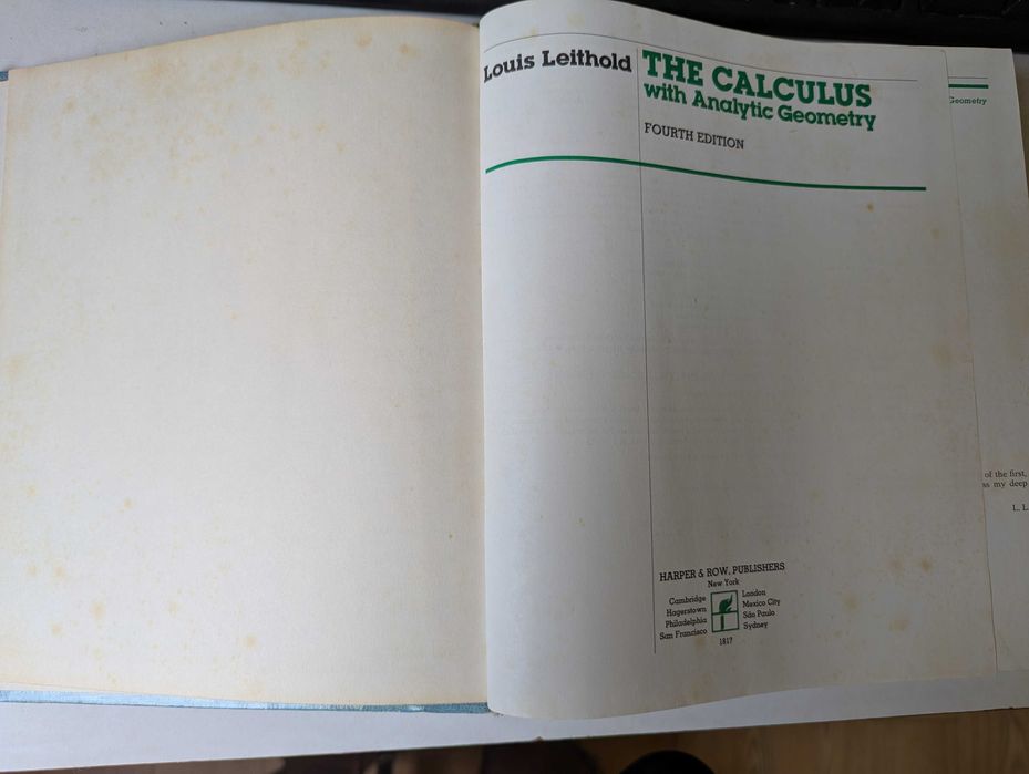 Calculus with Analytic Geometry- Louis Leithold (Математически анализ)