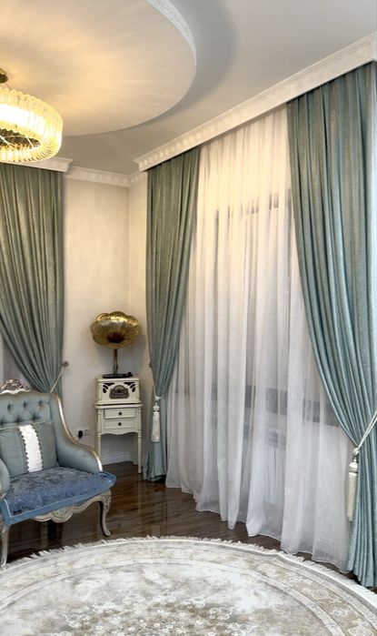 Шторы замер установка