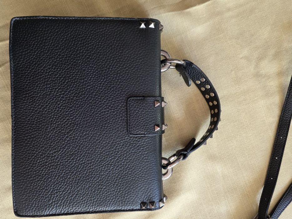 Poșetă piele cu ținte