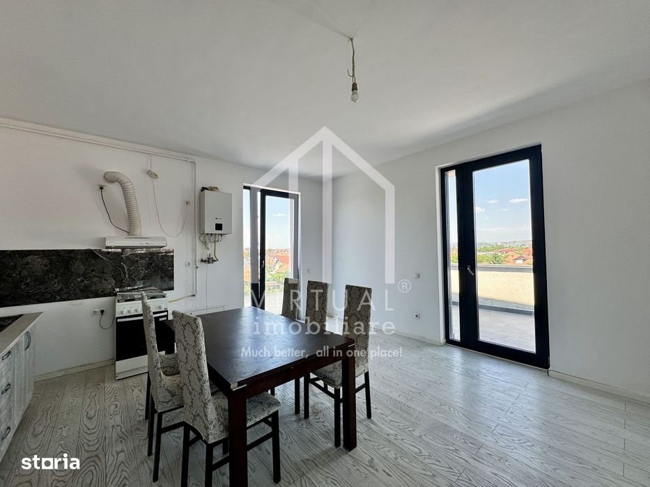 Penthouse cu 3 camere, 75mp utili+terasa 80mp, bloc cu lift, parcare