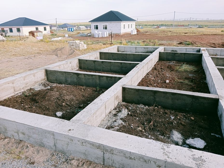 Заливка фундамента