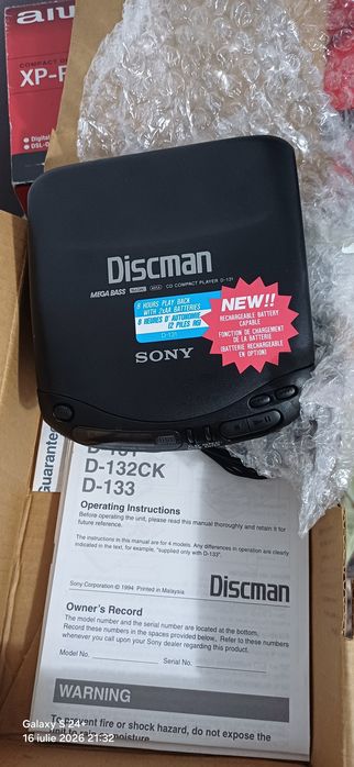 Walkman cd.player Sony si Aiwa