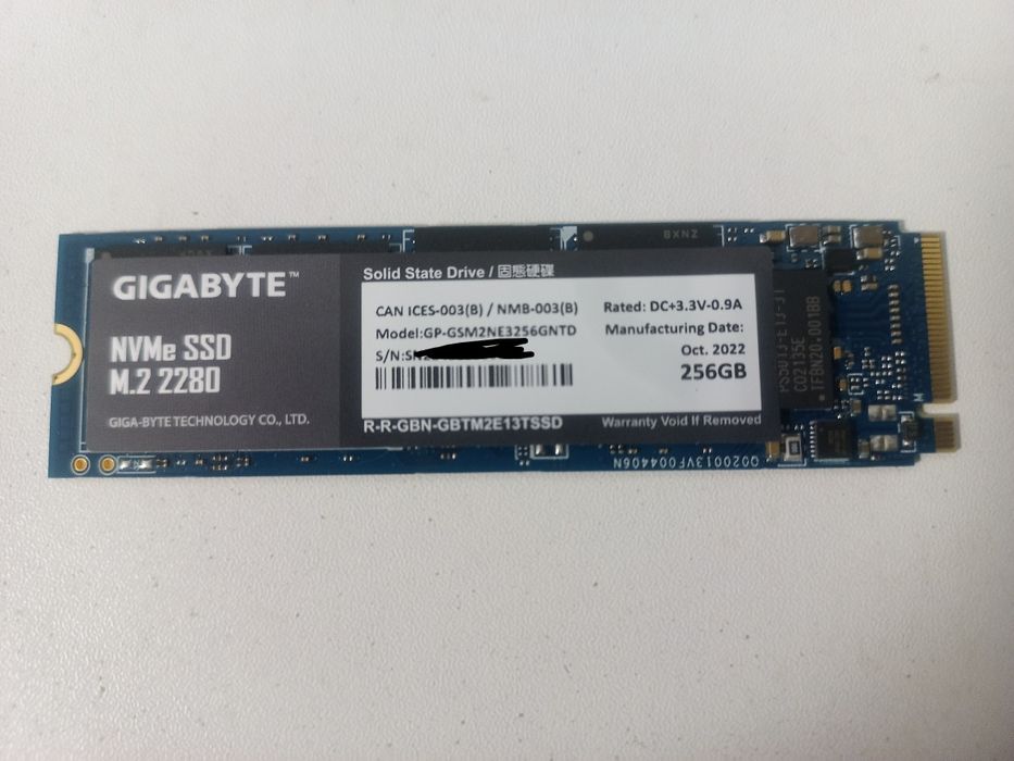 SSD Gigabyte gp-gsm2ne3256gntd 256Gb
