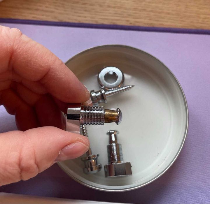 Schaller S-Locks M CH – заключващи колани за китара (Chrome)