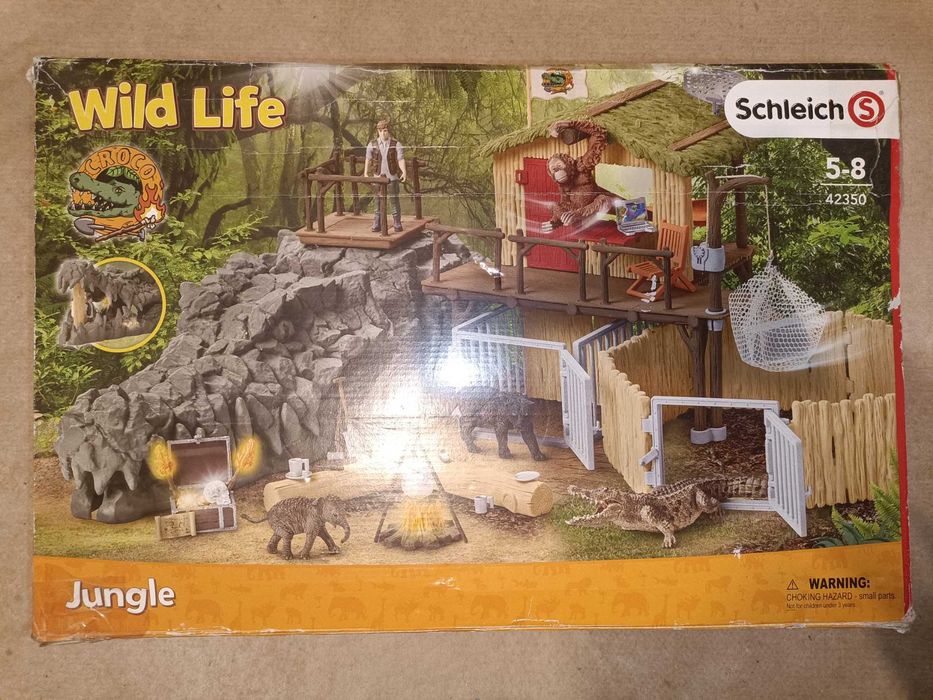 Schleich 42350 Stație de cercetare în jungla de crocodili