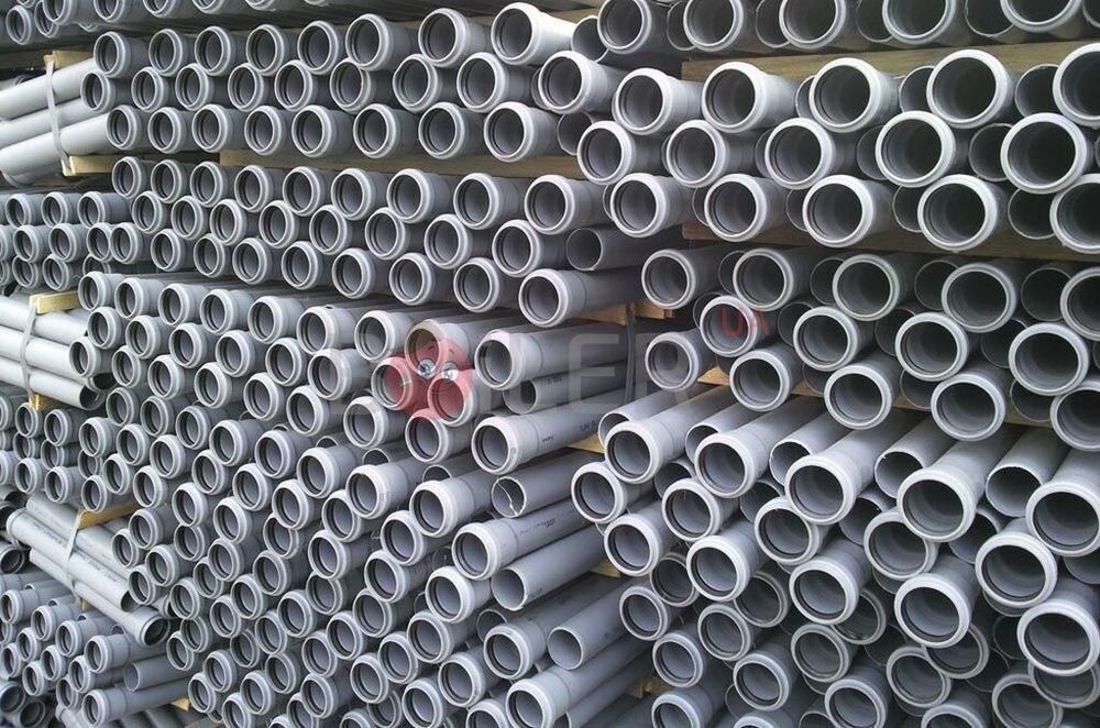 Канализационные трубы и фитинги  пластиковые