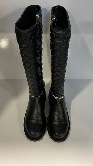 Ботуши черни естествена кожа