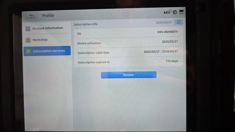 Xtool d9s tester diagnoza profesional