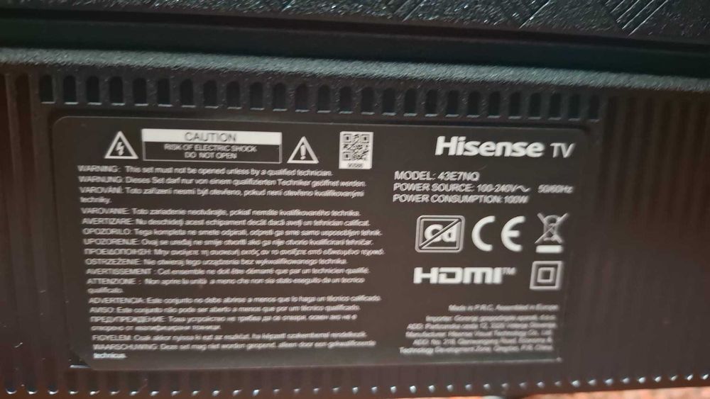 Smart Tv Hisense 4K / Amanet Cashbook Braila Viziru