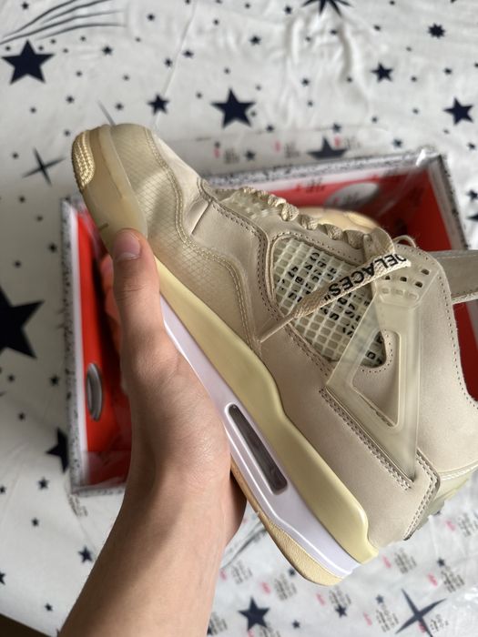 Jordan 4 Off White Sail