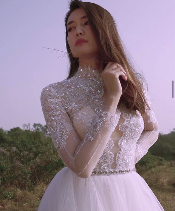 Шикарное свадебное платье