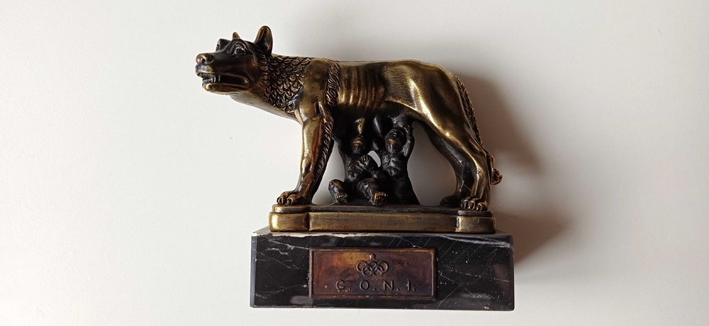 Scluptură bronz 'Romulus și Remus' C.O.N.i.