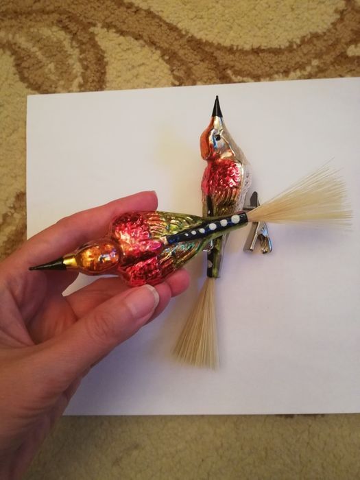 Елочные игрушки птички