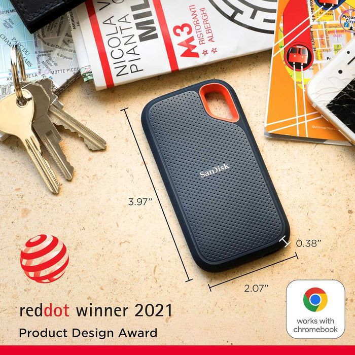 SSD extern Sandisk Extreme Portable V2,2TB,NVMe,USB 3.2 Gen 2, sigilat