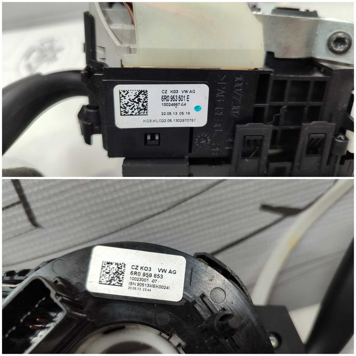 Ansamblu manete comenzi volan + spiră Skoda Fabia Mk2 (5J) 6R0953501E 2012 / [2007-2014] / (5B3)