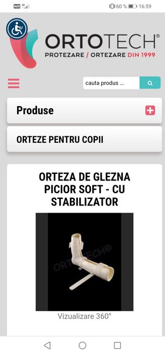Orteza de glezna soft pt copii