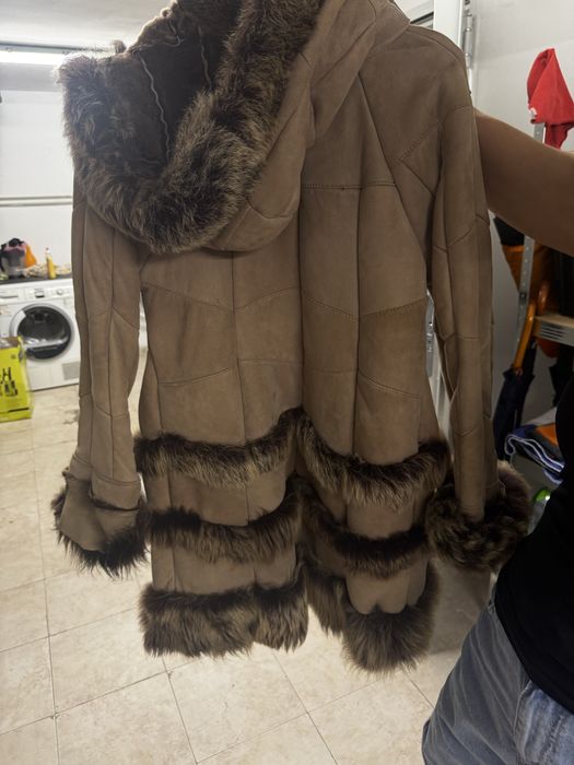 Палто от естествена агнешка кожа (детско)