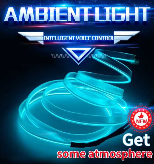 Амбиентно осветление за КОЛА, интериорна LED лента – 5 метра