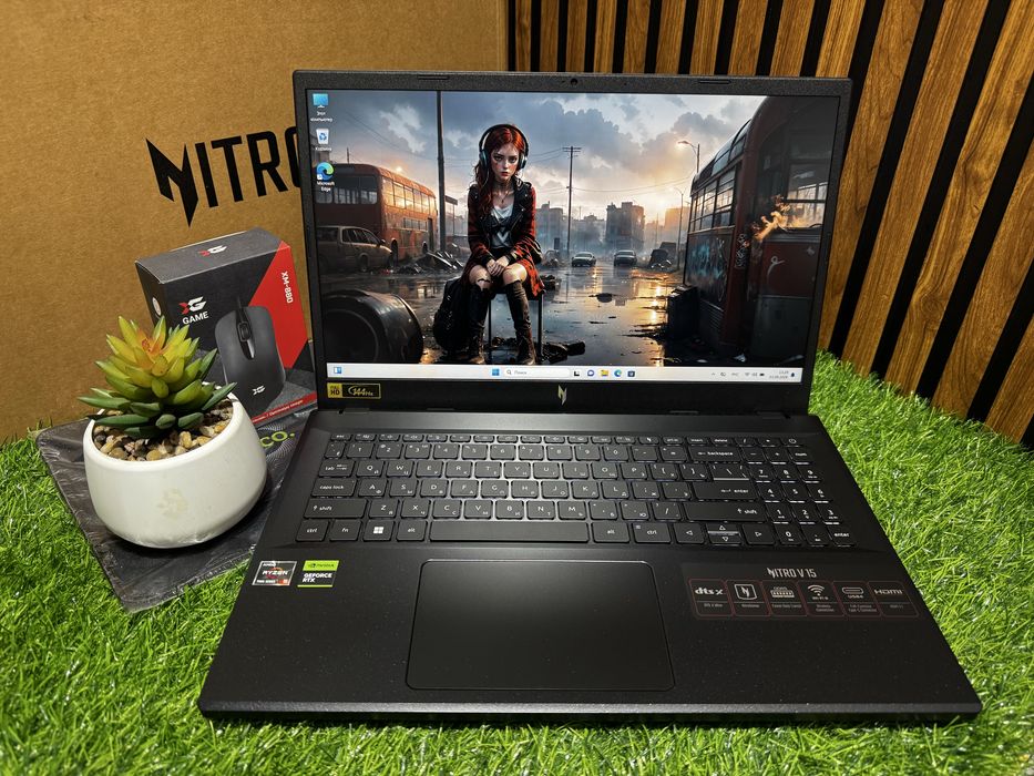 Игровой Ноутбук Acer Nitro V15 Ryzen5-7535HS|Ram16GB|SSD512GB|RTX4050|